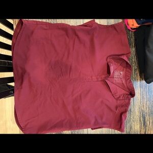 Figs Women's Top in Burgundy